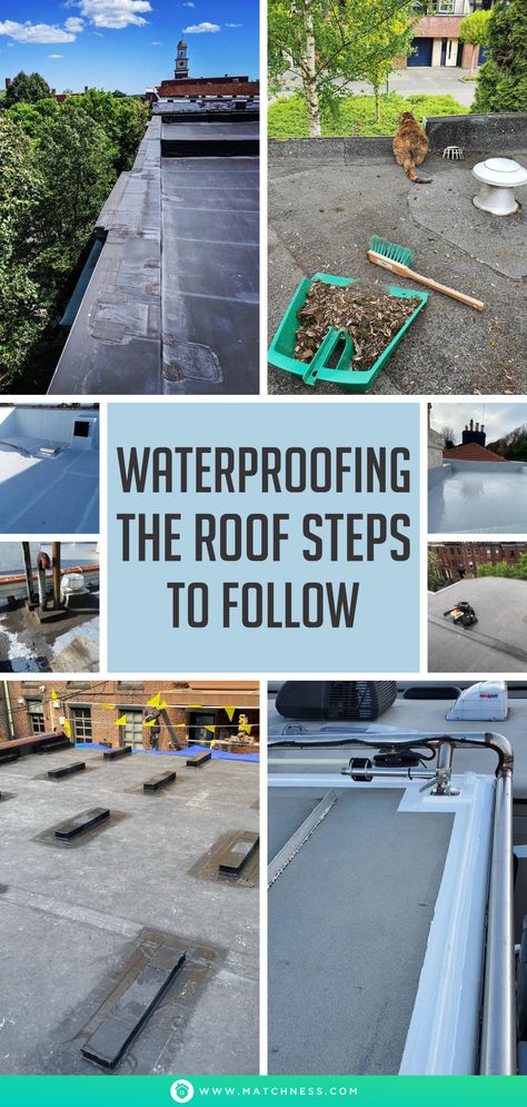 The concrete may leak and can cause trouble for your comfort. Here, you can add a layer of a waterproof coating. the waterproof roof not only gives protection from the leak but also can increase the durability of the roof. #roof #waterproof #waterproofroof Flat Plan, Diy Roofing, Roof Waterproofing, Roof Paint, Roof Coating, Outdoor Entryway, Houses Plans, Concrete Roof, Concrete Structure