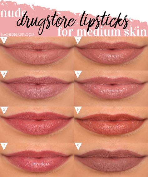 Best Drugstore Lipstick, Neutral Lipstick, Nude Lipstick Shades, Neutral Lip Color, Nude Pink Lipstick, Mauve Lipstick, Drugstore Lipstick, Best Lipstick Color, Lipstick For Fair Skin