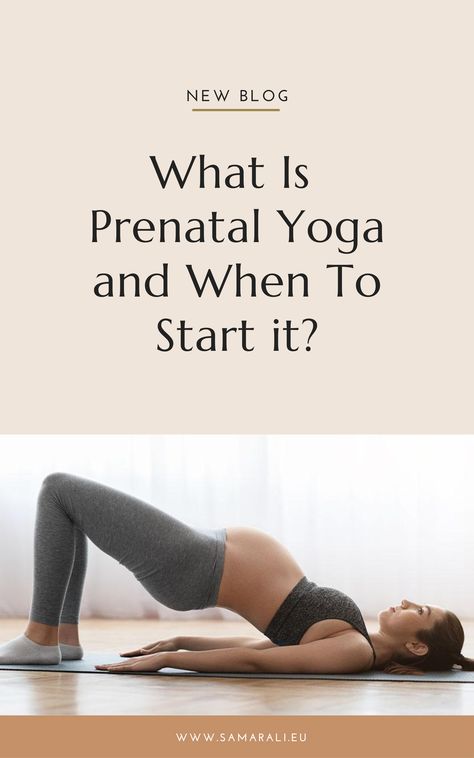 What is prenatal yoga and when to start it? by Samarali | Natural yoga and wellness products for everyone | based in The Netherlands | Shipping worldwide. Prenatal yoga combines different asanas and meditation techniques that help you stay calm and active throughout your pregnancy. It also promotes the baby’s health and improves the mother’s well-being. Read more! Safe yoga for pregnancy, Pregnancy yoga poses, When to start prenatal yoga, Gentle exercise during pregnancy Prenatal Yoga Aesthetic, Yoga For Pregnancy, Yoga For Two, Yoga During Pregnancy, Prenatal Yoga Poses, Pregnancy Yoga Poses, Gentle Exercise, Yoga Prenatal, Yoga Group