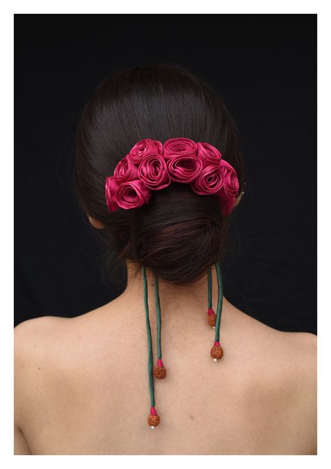 Handmade Hair Accessories Online | Handmade Textile Hair Accessory Bridal Bun With Flowers, Effortless Bun, Bun Hairstyles For Short Hair, Bun With Flowers, Trendy Bun, Sleek Bun Hairstyles, Bridal Bun, Easy Bun, Easy Bun Hairstyles