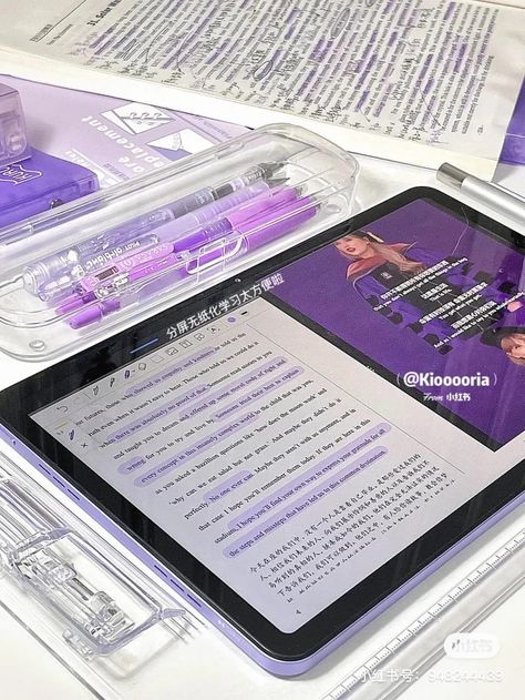 Purple Aesthetic Lifestyle, Studying Aesthetic Purple, Lavender Stationary, School Aesthetic Purple, Purple Study Aesthetic, Purple Study, Purple Lifestyle, Purple Academia, Lilac Aesthetic