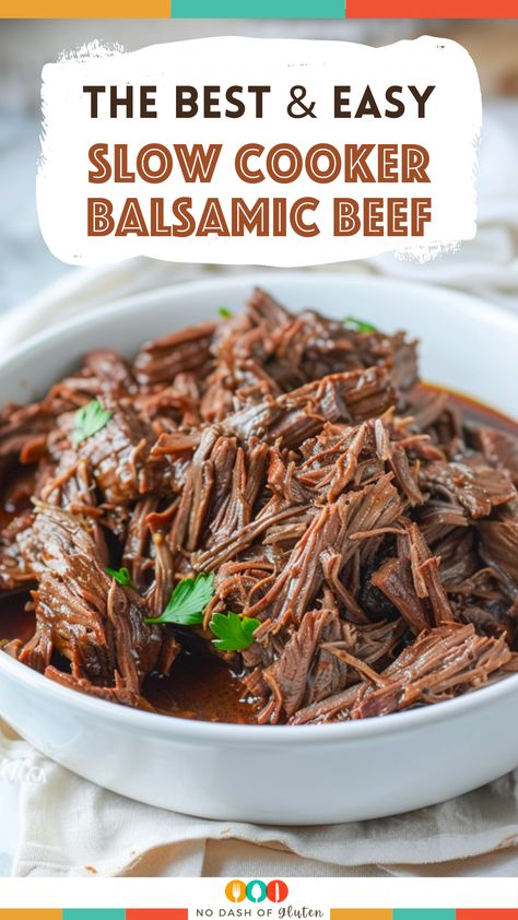 Roast Beef Crock Pot Recipes Slow Cooker Balsamic Vinegar, Balsamic Chuck Roast Crock Pot, Crockpot Balsamic Beef, Balsamic Beef Roast, Balsamic Beef Tips, Effortless Balsamic Beef Delight, Balsamic Beef Slow Cooker, Meat For A Crowd Main Courses, Beef For A Crowd