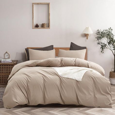 PRICES MAY VARY. 【HIGH QUALITY＆DURABLE CONSTRUCTION】 This beige khaki comforter is filled with whole-piece superior microfiber, so this comforter is soft and durable. High quality fabric through unique printing and weaving technology makes this product resistant to fading, breathable and lightweight. 【3 Pcs Queen Comforter Sets】 1 x queen comforter (90" x 90'') and 2 x standard pillowcases (20" x 26"). 【ADD WARM TO YOUR HOME】 Available for all seasons.Pure Beige quilt is soft and comfortable,bri Plush Pink Bedroom, Dusty Rose Comforter, Khaki Bedding, Taupe Comforter, Pink Comforter Sets, Rose Comforter, Taupe Bedding, Bedding Comforter Sets, Full Size Comforter Sets