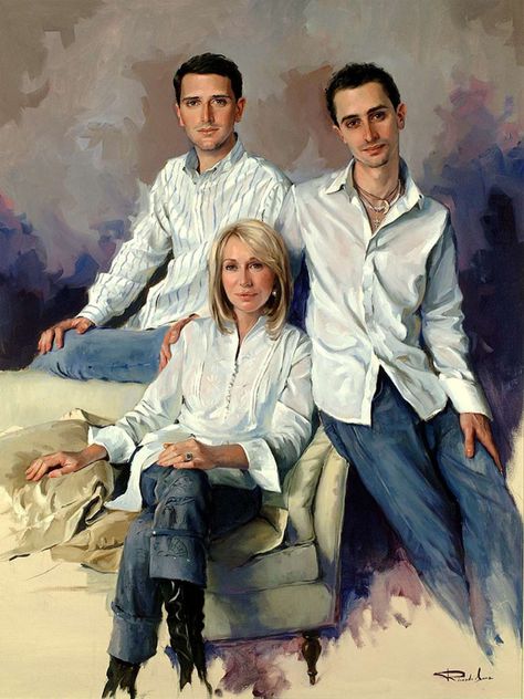 25 Great Oil Paintings by Richardo Sanz Family Portrait Painting, Oil Portraits, Spanish Art, Modern Portraits, Spanish Painters, Scenery Paintings, Family Painting, Custom Family Portrait, Spanish Artists