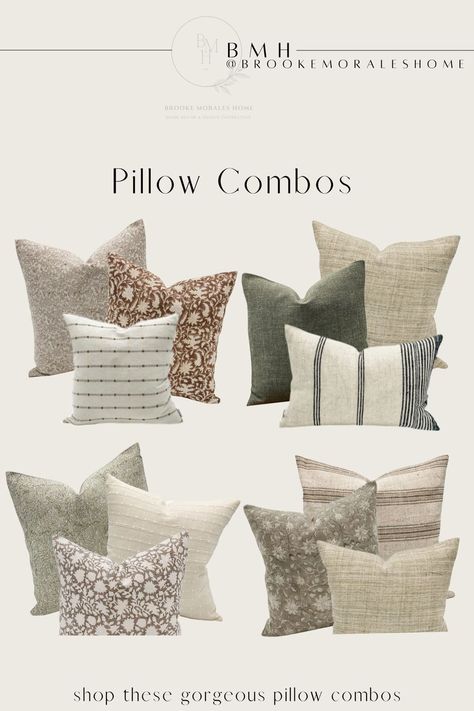 Pillow Combos, Throw Pillows Living Room, Couch Throw Pillows, Apartment Living Room, Cozy Living Rooms, Apartment Living, Sofa Pillows, Home Decor Bedroom, Cushions On Sofa