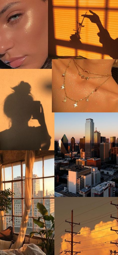 Golden Hour Aesthetic Collage, Golden Hour Mood Board, Golden Hour Shadow, Golden Hour Portrait, Iphone Screensaver, Favorite Aesthetic, Collage Iphone, Rooms Ideas, Collage Template