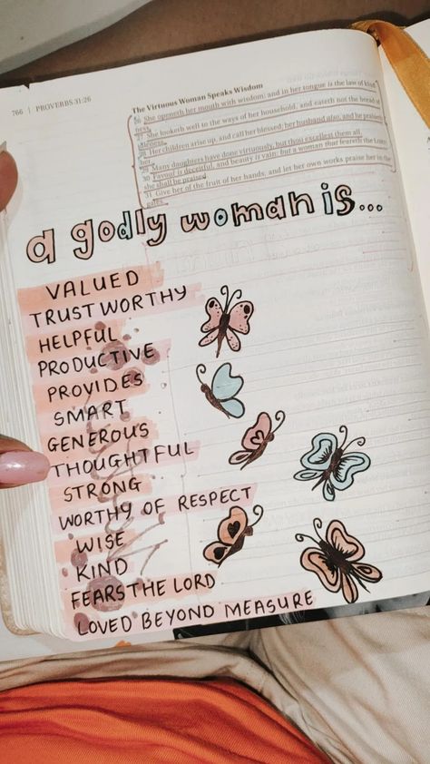 a proverbs 31 woman is... Being A Proverbs 31 Woman, Proverbs 31 Study Guide, Probers 31 Woman, Proverbs 31 Woman Aesthetic, Proverbs 31 Woman Quotes, A Proverbs 31 Woman, Proverbs Woman, Empty Notebook, Proverbs 31 30