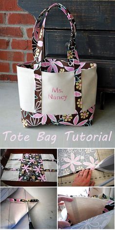 Tote Bag Pattern Free, Bags Patterns, Tote Bag Tutorial, Bag Pattern Free, Diy Bags Patterns, Sew Ins, Tote Bags Sewing, Quilted Tote Bags, Sewing Purses