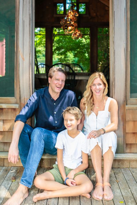 Architect Elizabeth Roberts, her husband, Michael McKnight, and their son, Dean. #remodelista Elizabeth Roberts, Brooklyn Brownstone, Lake Cottage, Fantasy House, Simple Tricks, Country House, Dean, Beach House, House Ideas