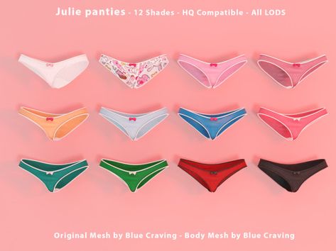 SIMS4 - JULIE PANTIES ♥ DOWNLOAD THE FILES ♥ You... - Blue Craving Virtual Flowers, My Sims, Sims 4 Mm Cc, Sims 4 Game Mods, Sims 4 Cc Skin, Free Sims, Sims 4 Cc Folder, Sims Games, Sims 4 Mm