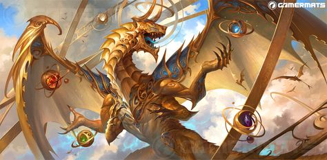 ArtStation - Elder Artifact Dragon, Sandara Tang Dragon God, D D Monsters, Dnd Dragons, Image Painting, Little Dragon, Dragon Artwork, Amazing Drawings, Baby Dragon, Monster Art