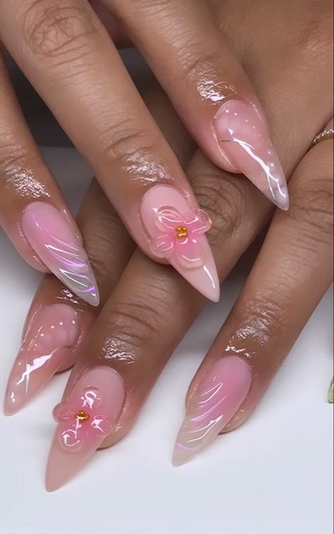 Pink Tip Nails, Summery Nails, Really Cute Nails, Square Acrylic Nails, Luxury Nails, Dream Nails, Fire Nails, Funky Nails, Pretty Acrylic Nails