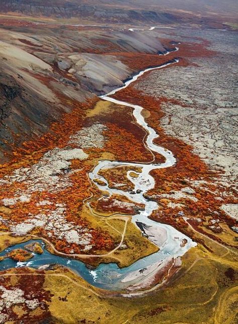 Color Concept, Iceland Travel, Aerial Photography, Places Around The World, Aerial View, Scandinavia, Amazing Nature, Beautiful World, Travel Dreams