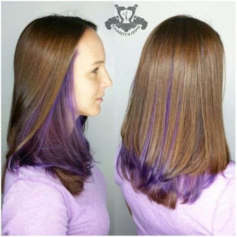 All sizes | Just a Pop of Color ~ Lilac Underlights | Flickr - Photo Sharing! Hidden Panel Hair, Subtle Pop Of Color In Hair, Purple Underlights, Hidden Hair Color, Peekaboo Hair Colors, 90s Grunge Hair, Underlights Hair, Hair Color Underneath, Peekaboo Hair