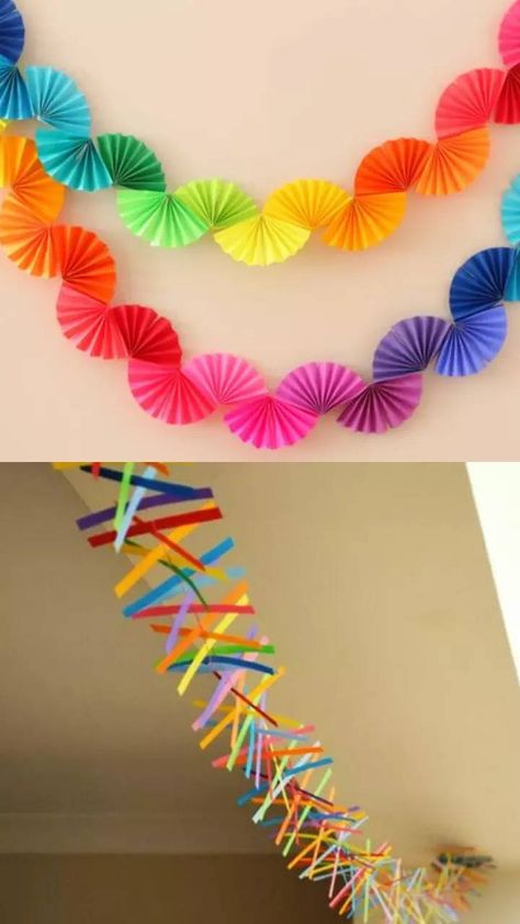 Celebrate Holi at School: 7 creative decoration ideas Holi Event Decor, Holi Decorations Ideas, Creative Decoration Ideas, Traditional Rangoli Design, Diy Garlands, Traditional Rangoli, Roof Decoration, How To Make Garland, Floating Decorations