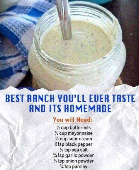 Garden Lettuce, Make Buttermilk, Ranch Sauce, Buttermilk Ranch Dressing, How To Make Buttermilk, Buttermilk Ranch, Homemade Sauce Recipes, Ranch Dressing Recipe, Salad Dressing Recipes Homemade