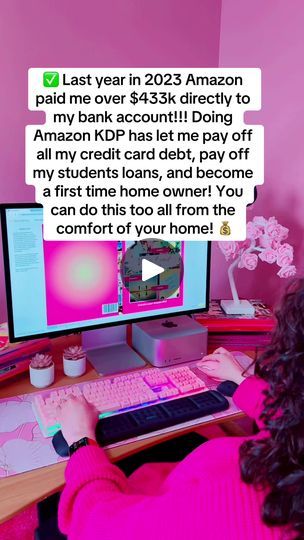 1K views · 11 reactions | I make over $40k per month on Amazon in profit selling cute notebooks, journals, planners, etc with Amazon KDP! 💰Comment KDP to learn how you can too! #amazonkdp #amazonkdptutorial #amazonkdpcreator #amazonkdppaperback #amazonkdptips #amazonkdp seller #kdp #kdpamazon #kdpamazonprinting #kdpamazonbiz #kdpamazoncreator #amazonkdptips #amazonkdpseller #women #womensupportingwomen #womenempowerment #womeninbusiness #womenbusinessleaders #passiveincome #workfromhome #workfromanywhere #notebooks #journals #affirmations #mom  #momentrepreneur #momentrepreneurs #barbie #pink | Sue Irven | Sue Irven · Original audio Job Wishes, Mo Money, Make Money From Pinterest, Small Business Inspiration, Debt Snowball, Easy Money Online, Mom Entrepreneur, Amazon Kdp, Money Saving Strategies