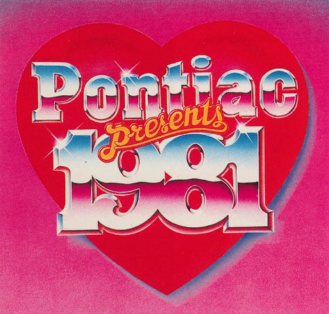 Pontiac presents 1981 / Jon Rawson #80s #design #typography #chrome #retro Kristina Webb, Buku Harry Potter, 80s Design, New Retro Wave, Typography Letters, Retro Aesthetic, Pics Art, New Wall, Graphic Design Posters