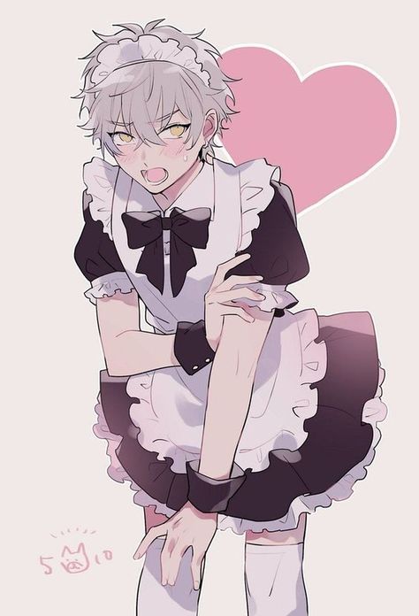 Anime Femboy, Maid Outfit Anime, Anime Cat Boy, Outfit Anime, Anime Maid, Boy Cat, Maid Outfit, Cat Boys, Anime Cat