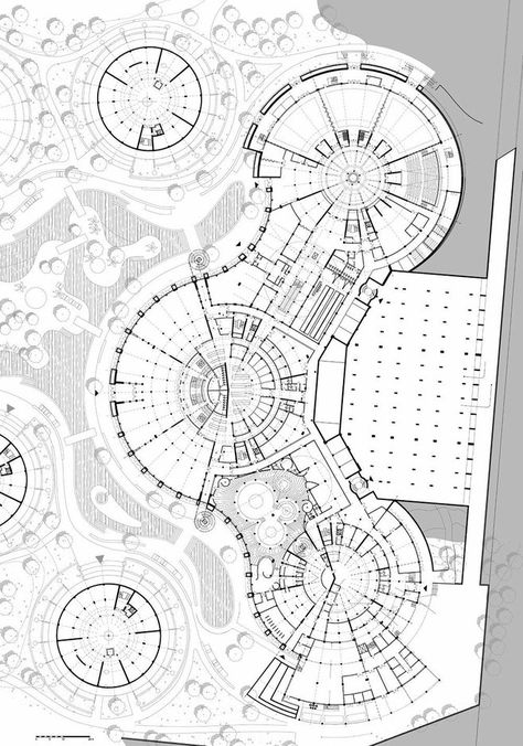 Koshino House, متحف فني, Circular Buildings, Hotel Floor Plan, Campus Design, Resort Architecture, Interior Architecture Drawing, Collage Style, New Architecture