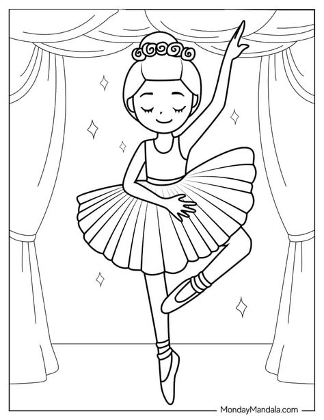 20 Ballerina Coloring Pages (Free PDF Printables) Sketch Ideas Ballerina, Ballerina Template Free Printable, Ballet Coloring Pages Free Printable, Ballerina Line Drawing, Free Ballerina Printables, Ballerina Coloring Pages Free Printable, Dance Coloring Pages Free Printable, How To Draw A Ballerina, Easy Ballerina Drawing