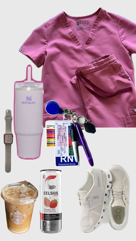 registered nurse must haves! #rnaesthetic #registerednurse #doctor #ootd #figs #scrubs Nurse Must Haves, Nurse Fashion Scrubs, Nursing School Inspiration, Nursing Goals, Nursing Motivation, Medical Scrubs Outfit, Nursing School Motivation, Medical School Life, Nurse Aesthetic