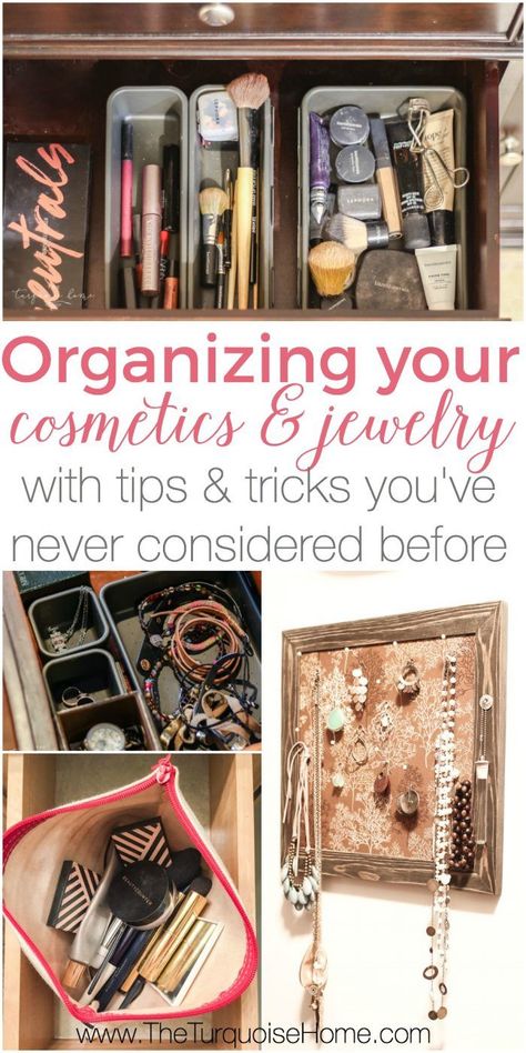 Reorganize Bedroom, Organized Jewelry, Organization Hacks Diy, Saving Hacks, Kitchen Witchery, Organizer Jewelry, Vanity Ideas, Vanity Area, Interior Room