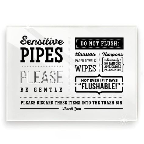 Bathroom decor signs