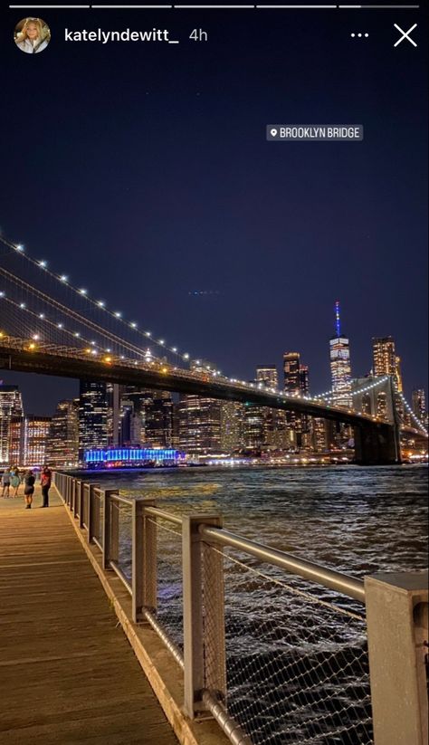 New York Story Instagram, New York City Instagram Story, Nyc Instagram Story, New York Aesthetic Instagram Story, Brooklyn Bridge Instagram, Nyc Brooklyn Bridge Night, Ig Stories, Sydney Harbour Bridge, Brooklyn Bridge