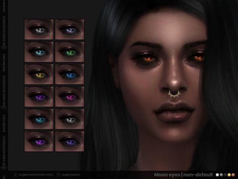 Alien Mermaid, Sims 4 Halloween, Vampire Demon, Barn Owl Tattoo, Witch Eyes, Vampire Eyes, Moon Eyes, Olive Branch Tattoo, Rare Eyes