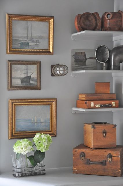 styling Farrow And Ball Lamp Room Grey, Lamp Room Grey, Industrial Objects, Brooke Giannetti, Lamp Room, Best Interior Paint, Modern Country Style, Seaside Living, Ball Lamps