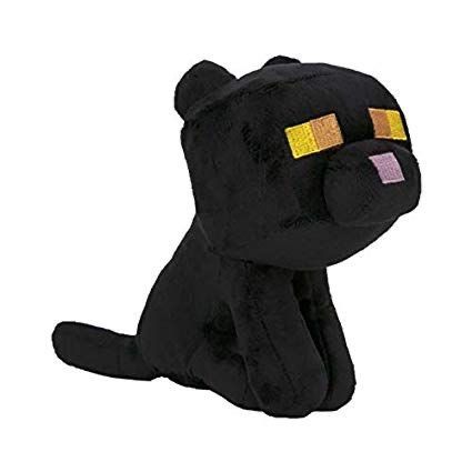 Minecraft Bedroom Decor, Black Cat Plush, Minecraft Toys, Cat Plush Toy, Cat Plush, Cute Stuffed Animals, Cute Plush, Gift List, Cat Pin