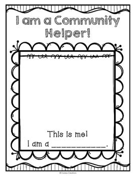 I am planning to use this with my K's tomorrow. This month we are learning about community helpers. They will draw themselves as one of the community helpers we've discussed. They will write the title of the community helper underneath the picture on the line provided. Community Helper Dot Marker Pages, Community Helpers For Kindergarten, Community Helpers Pictures, Community Helpers Art, Community Helpers Writing, Community Helpers Week, Community Helpers Preschool Crafts, Community Helpers Kindergarten, Community Helpers Crafts