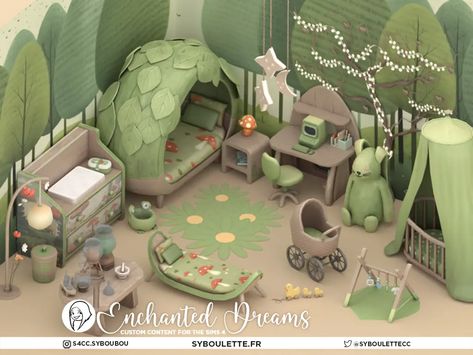 Sims 4 Cc Fairycore Furniture, Kids Bedroom Sims 4, Sims 4 Toddler Toys, Sims 4 Toddler Cc Furniture, Sims 4 Syboulette, Bedroom Cc Sims 4, Sims Folder, Sims Decor, Download Sims