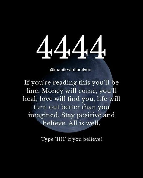 4444 Meaning, 4444 Angel Number, Love Will Find You, Wealth Dna Code, Angel Number Meanings, Law Of Attraction Money, Number Meanings, Law Of Attraction Affirmations, Manifest Money