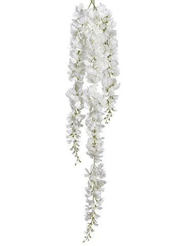 White Wisteria Garland | Wedding Flower Garlands | Afloral.com Hanging Arrangements, Wisteria Garland, Writing Wedding Vows, Wedding Outdoors, Magic Wedding, Flower Room Decor, Wisteria Flower, Chandelier Wedding, Fall Ball