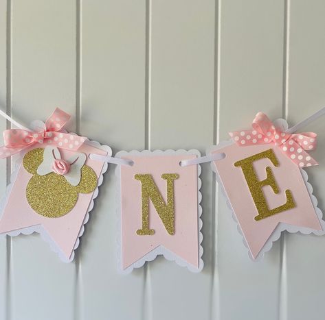 Excited to share this item from my #etsy shop: Minnie Mouse High Chair Banner, Minnie One Banner, Minnie Birthday Decorations,Girl First Birthday Minnie Mouse High Chair Banner, First Birthday Minnie Mouse, Happy Birthday 1 Year, Minnie Mouse Banner, Birthday Minnie Mouse, Gifts Banner, Cricut Birthday, Flamingo Birthday Party, One Banner