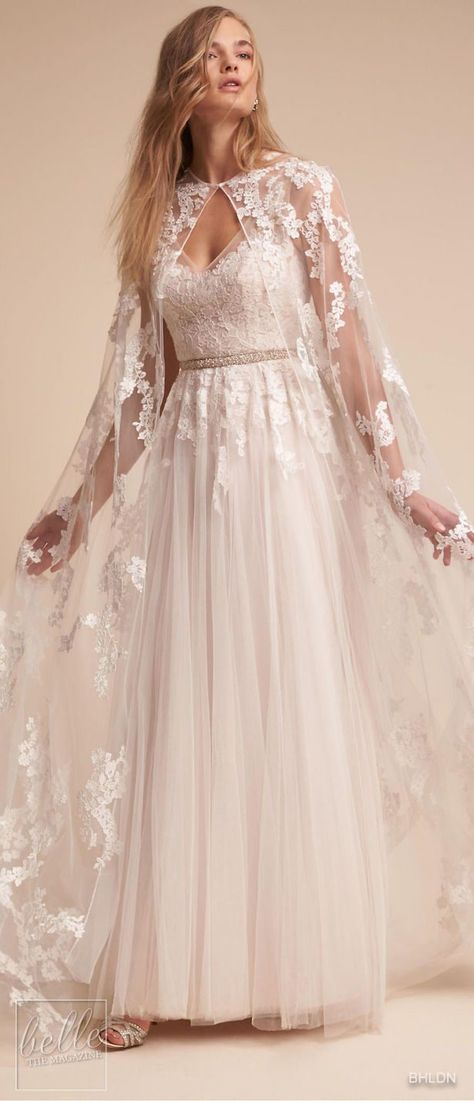 Wedding Dress by BHLDN Meghan Markle Wedding Dress, Cape Wedding, Western Wedding Dresses, Cape Wedding Dress, Royal Wedding Dress, Wedding Cape, Bridal Cape, Cute Wedding Dress, Bride Clothes