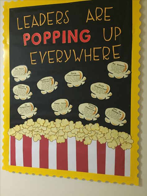 Superstar Bulletin Board Ideas, Leadership Board For Work, We Are Leaders Bulletin Board, Leadership Ra Bulletin Boards, Customer Service Bulletin Board Ideas, Shoutout Bulletin Board Ideas, Cte Bulletin Boards, Conference Room Bulletin Board Ideas, Creativity Starts Here Bulletin Board