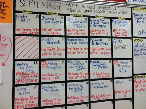 Share Your Calendar - 10 Classroom Procedures to Save Your Sanity Classroom Whiteboard Organization, Classroom Whiteboard, Student Reference, Vintage Teacher, Classroom Decor High School, Classroom Procedures, Classroom Calendar, 6th Grade Ela, High School Classroom