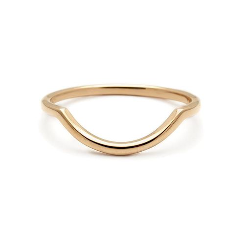 Unusual Wedding Rings, Ring Style Guide, Bespoke Jewellery Design, Unique Ring Designs, Anna Sheffield, Jewerly Ring, Multiple Rings, Wedding Ring Styles, Curved Wedding Band