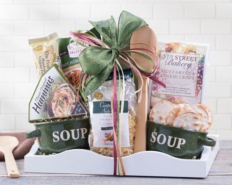 Soup Gift Basket, Soup Gifts, Get Well Gift Baskets, Wine Country Gift Baskets, Raffle Basket, Housewarming Gift Baskets, Raffle Baskets, A Gift Basket, Beautiful Wedding Decorations