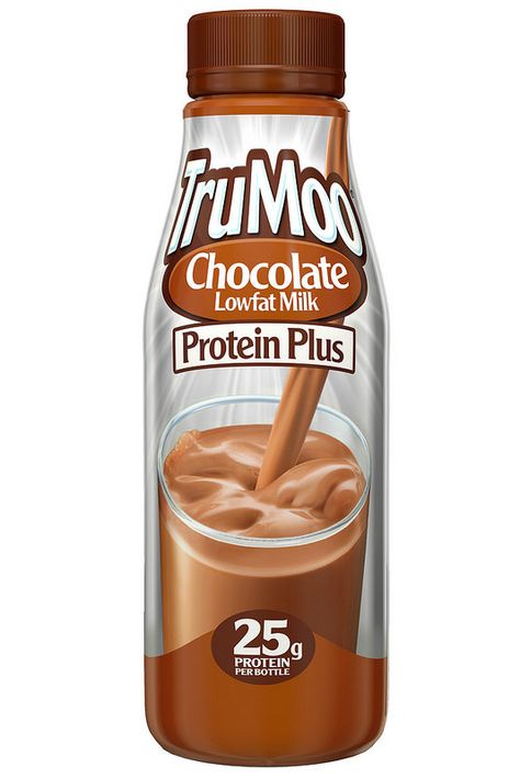 TruMoo Protein Plus Lowfat Milk by Dean Foods Mr Cheese, Coca Cola Marketing, Dairy Products Packaging Design, Plastic Milk Bottles, Chocolate Packaging Design, Process Design, Chocolate Brands, Dairy Products, No Dairy Recipes