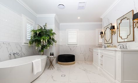 Creating a luxurious and stylish bathroom retreat has never been easier, thanks to Nerang Tiles' exquisite range of bathroom tiles. As the premier tile supply business on the Gold Coast, we understand the importance of transforming your bathroom into a functional yet aesthetically pleasing space. In this blog post, we'll explore the myriad ways Nerang Tiles' bathroom tiles can elevate your bathroom design while ensuring customer satisfaction every step of the way. Most Beautiful Homes, New England Farmhouse, Custom Barn Doors, French Oak Flooring, Bathroom Retreat, New England Style, Hamptons House, Marble Look Tile, Stylish Bathroom