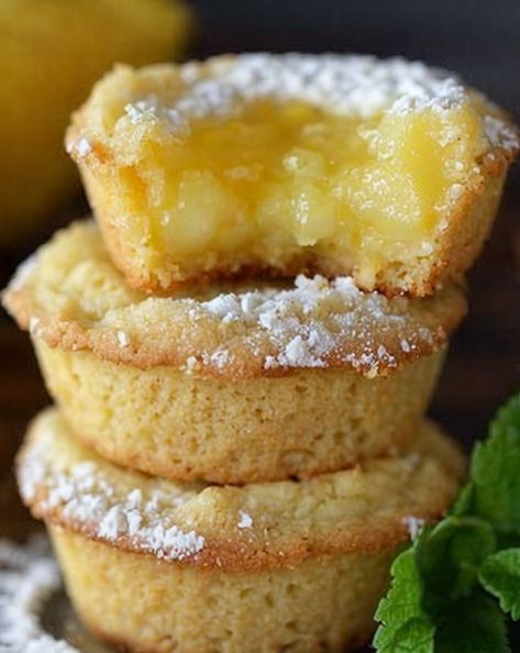 Indulge in these zesty Lemon Bar Cookie Cups! 🍋💛 Perfectly sweet and tangy, these bite-sized treats are your next dessert obsession. #LemonDessert #CookieCups #BakingIdeas #SweetTreats #CitrusLovers Lemon Bar Cookie Cups Recipe, Lemon Bar Cookies Recipes, Lemon Bar Cookie Cups, Cheesecake Truffles Recipe, Perfect Lemon Bars, Mini Lemon Tarts, Lemon Bar Cookies, Classic Lemon Bars, Cookie Cups Recipe