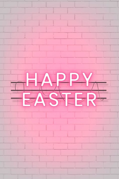 Happy Easter Wallpaper, Easter Bunny Template, Festival Paint, Easter Frame, White Brick Wall, Happy Easter Sign, Easter Templates, Easter Festival, Easter Illustration