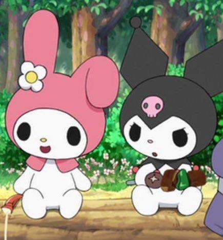 Kuromi And Melody, Couples Cosplay, Kitty Aesthetic, Sanrio Stuff, Hello Kitty Cartoon, Really Love You, Couple Cartoon, I Love You All, Still Love You