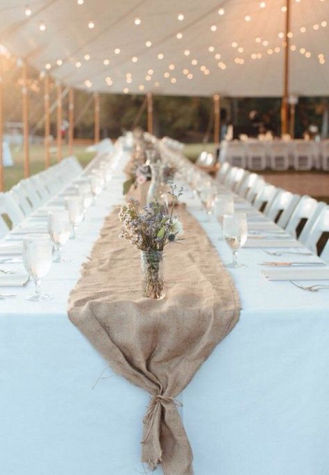 Rustic Brunch, Rustic Burlap Wedding, Tafel Decor, Brunch Table, Wedding Tent, Table Runners Wedding, Burlap Wedding, Pastel Wedding, Long Table