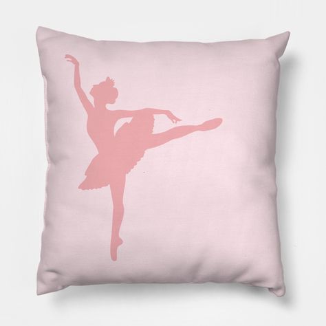 Pink Ballerina -- Choose from our vast selection of throw pillows to match with your desired size to make the perfect custom pillow. Pick your favorite: Movies, TV Shows, Art, and so much more! Available in extra small, small, medium, large. For beds, couches/sofas, love seats, and chairs. Perfect for decoration. Ballet Decor Bedroom, Ballet Decor, Ballerina Dancing, Pink Ballerina, Tea Roses, Rose Pink, Pillow Design, Holiday Ideas, Custom Pillow