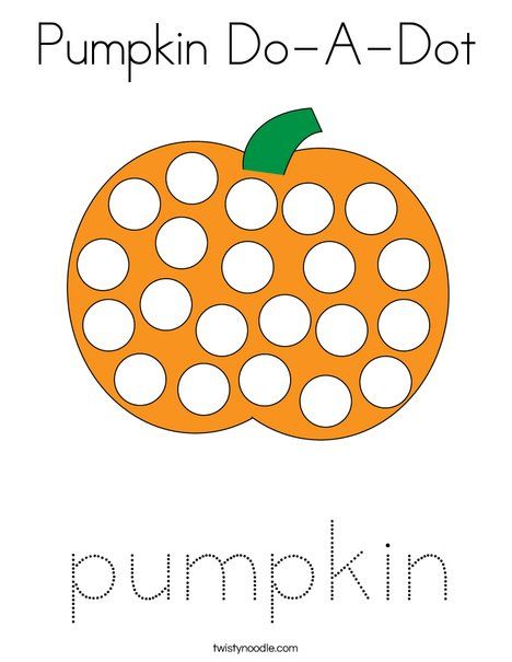 Pumpkin Do-A-Dot Coloring Page - Twisty Noodle Pumpkins Activities For Toddlers, Fall Preschool Unit, Pumpkin Lesson Plans, Dot Coloring Pages, Pumpkin Crafts Preschool, Pumpkin Lessons, Pumpkin Day, Dot To Dot Printables, Stem Activities Preschool